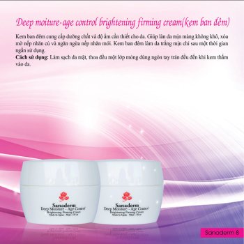 Deep Moiture-age Control Brightening Firming Cream (Kem Ban Đêm)