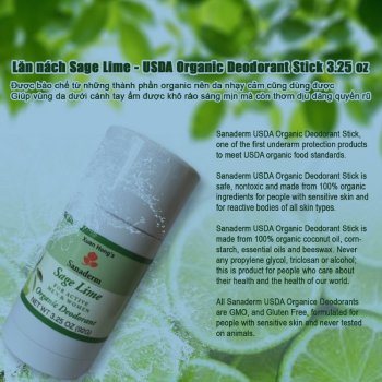 Organic Deodorant - Sage Lime